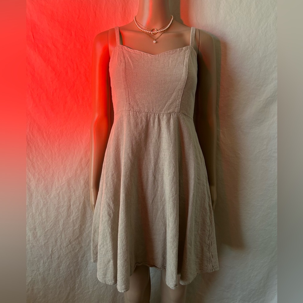 Tan Mini Dress - Picture 2 of 4
